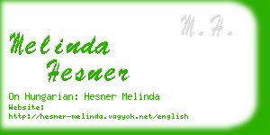 melinda hesner business card